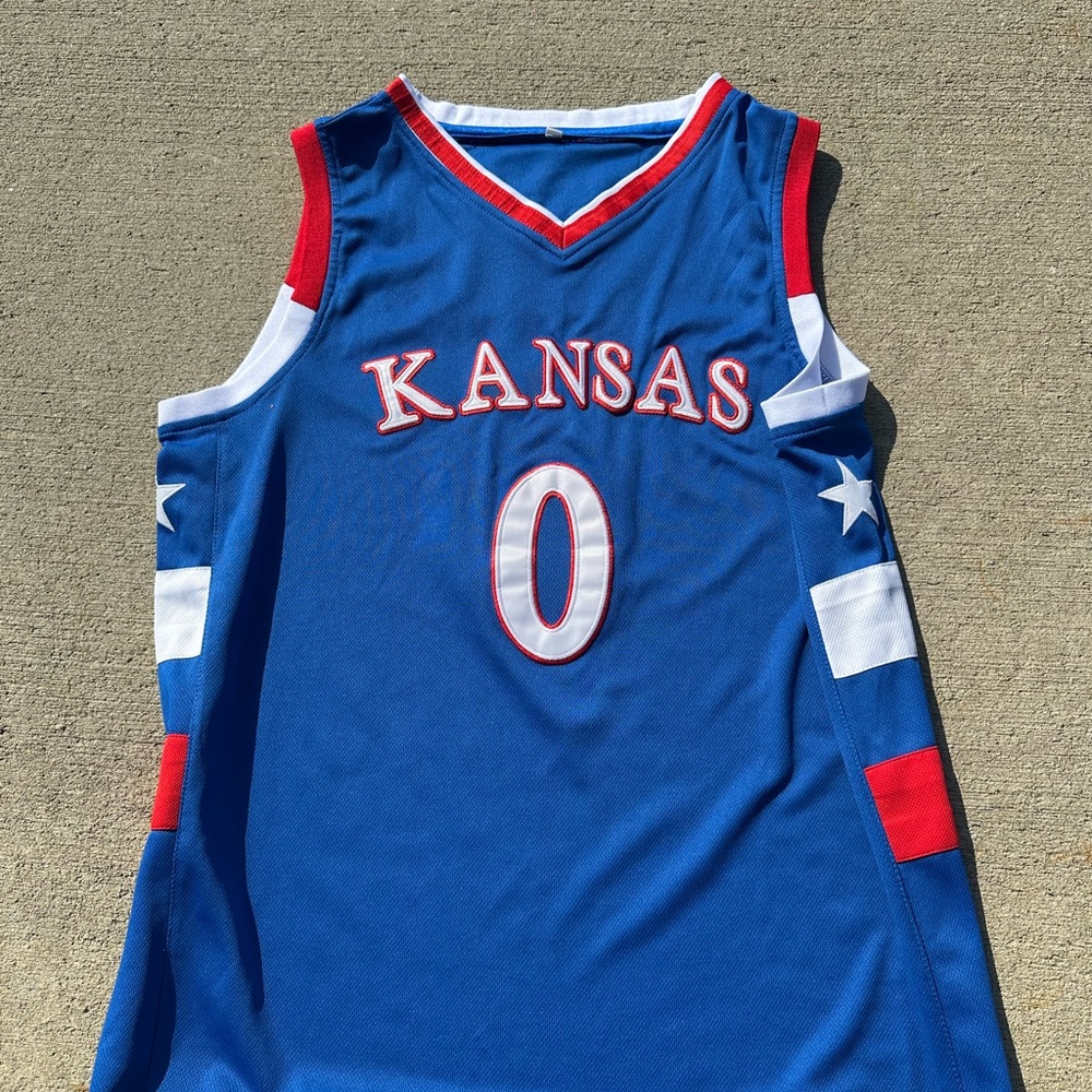 Frank Mason III Blue Kansas Basketball Jersey